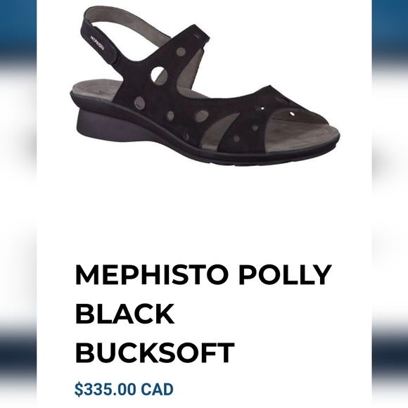 Mephisto Polly Leather Wedge Sandals Light Sand Size 40​​ - Picture 6 of 6